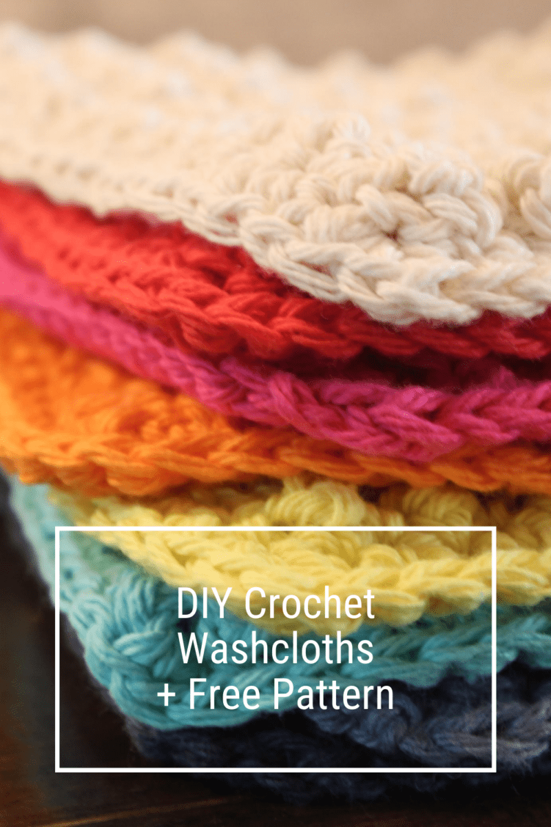 DIY Crochet Washcloths + FREE Pattern - Amaryllis Lane