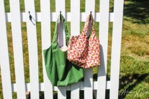 Reusable Grocery Bags free sewing pattern in two sizes - Sew Modern Bags