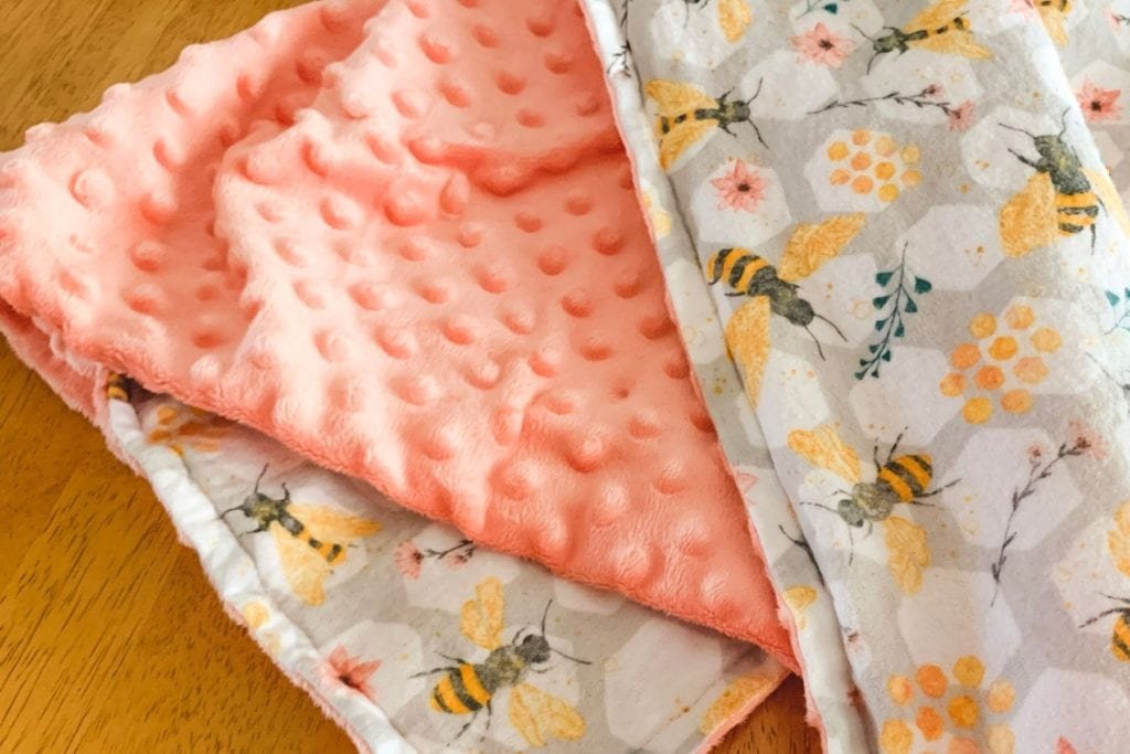 DIY Baby Blanket With Satin Trim (Easy Sewing Project) - FeltMagnet