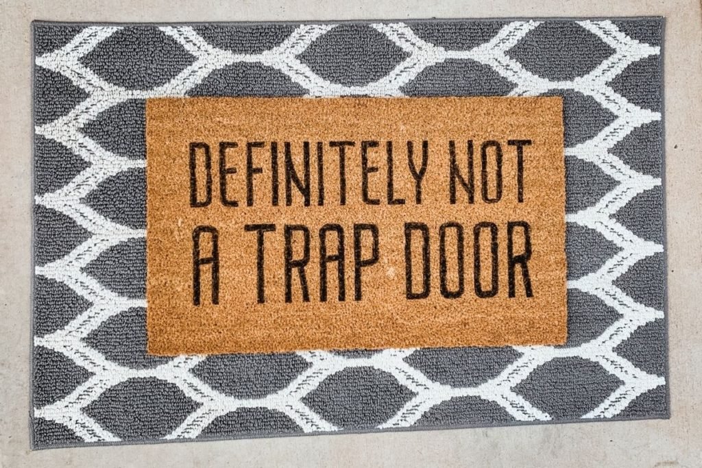 Definitely Not A Trap Door Doormat