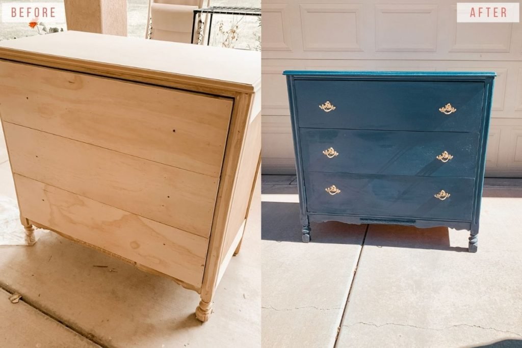 Dresser Makeover Before and After