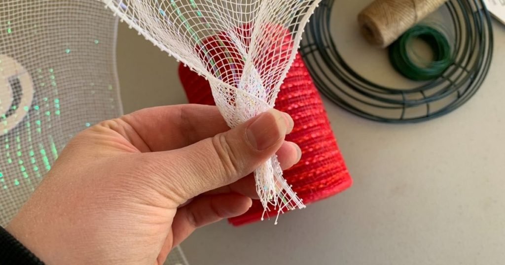 How to Add Ribbon to Deco Mesh Wreaths