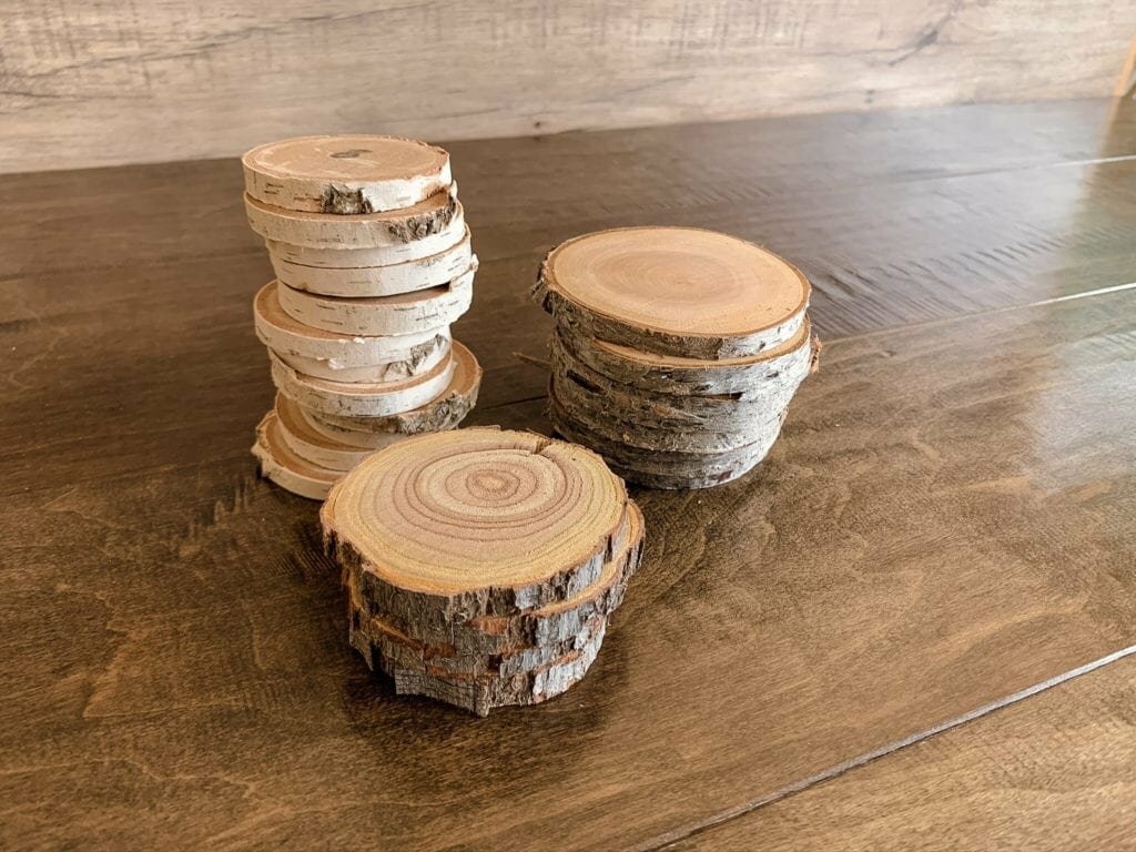 An image of DIY wood slices