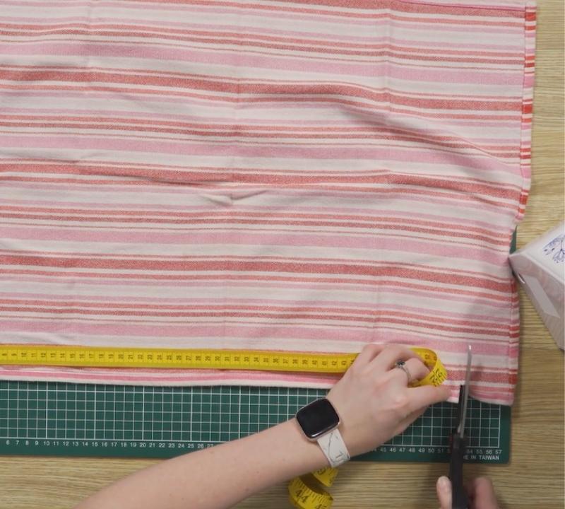 An image of a reusable produce bag pattern