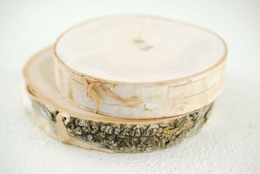 An image of purchased wood slices