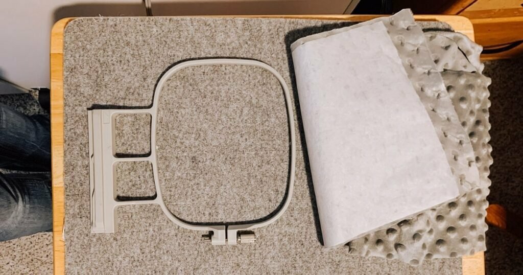 An image of the bottom embroidery hoop