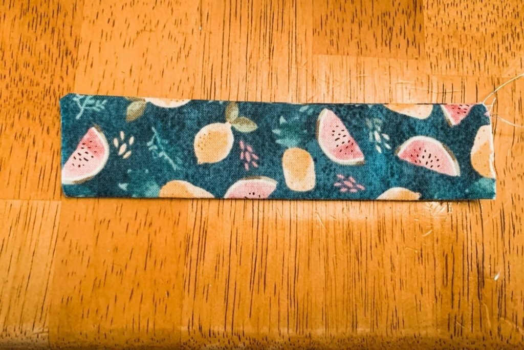 flat fabric with an iron